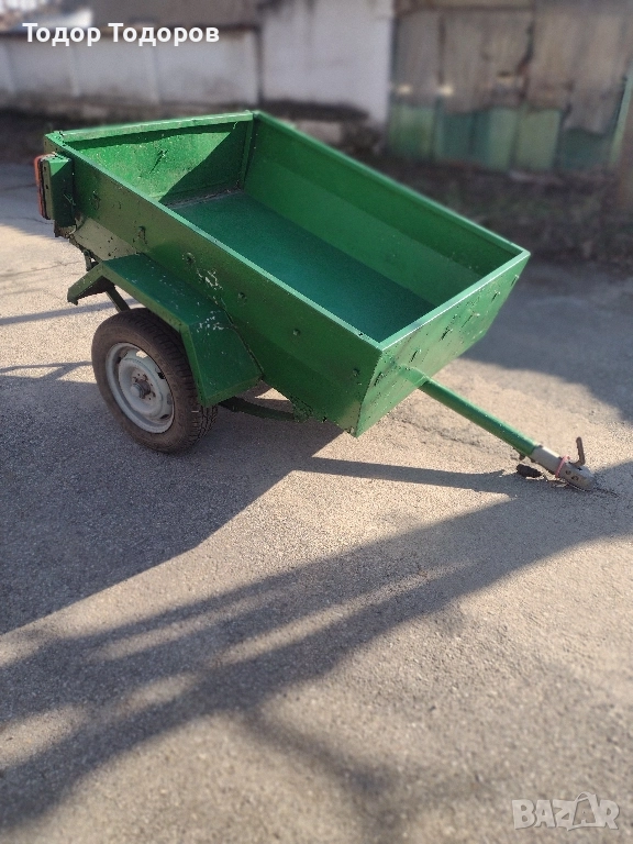 Оригинално ремарке за лек автомобил или мотоблок пловдивски акме или руджерини или фреза., снимка 1