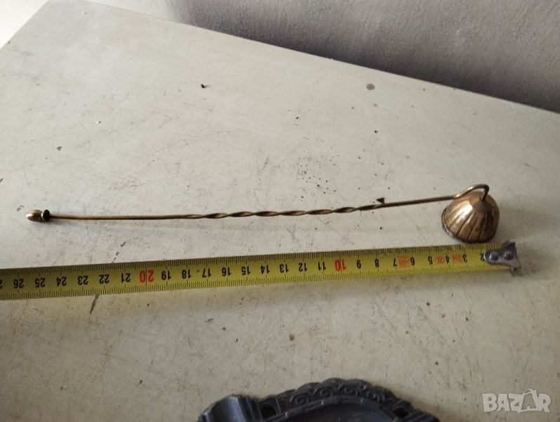 месингов гасител за свещ, снимка 1