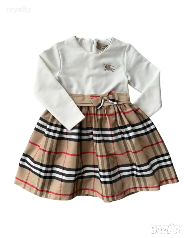 Рокля за момиче Burberry Два цвята , снимка 1