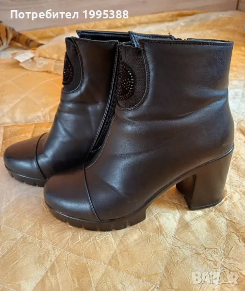 Дамски боти от еко кожа , снимка 1