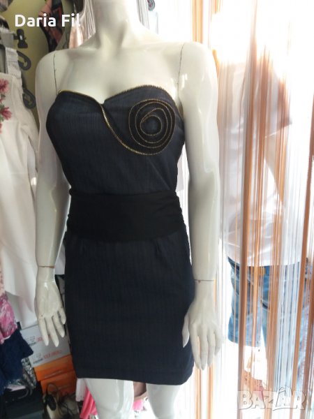 Рокля по тялото с деколте-тип бюстие размер М, снимка 1