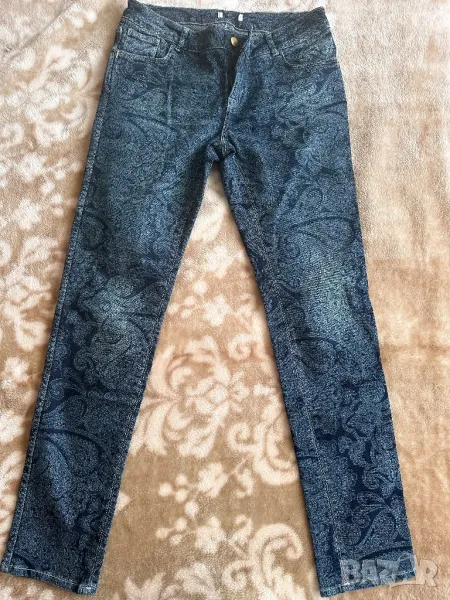 Сини дамски панталони ежедневни, снимка 1