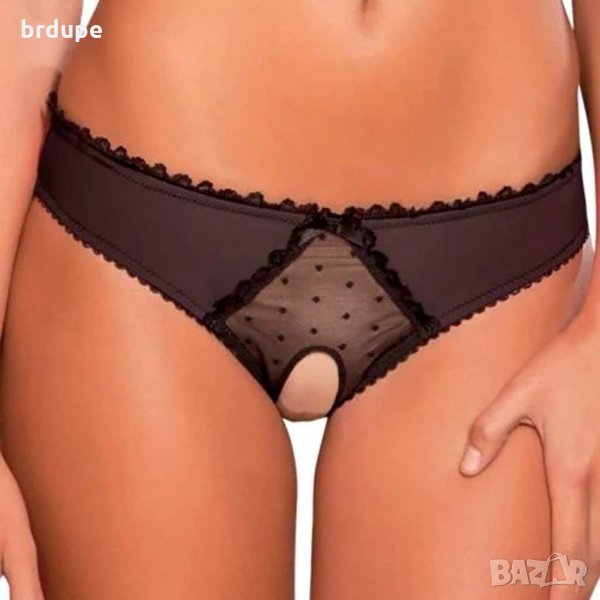 Отворени секси бикини. Еротично бельо. Подарък за Свети Валентин, снимка 1