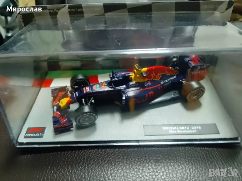 1:43 ATLAS RED BULL 2016 MAX VERSTAPPEN БОЛИД ФОРМУЛА, снимка 1