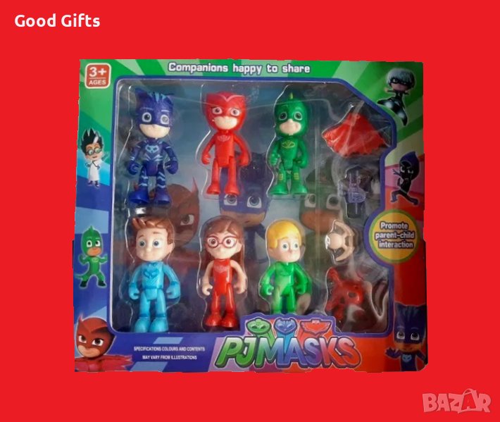 Голям комплект PJ Masks фигурки + Аксесоари, снимка 1
