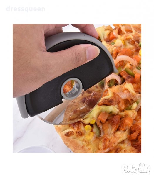 2994 Нож за пица - Диск с удобна дръжка и предпазител, снимка 1