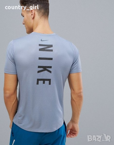 Nike Running Miler Tech T-Shirt - страхотна мъжка тениска-КАТО НОВА , снимка 1
