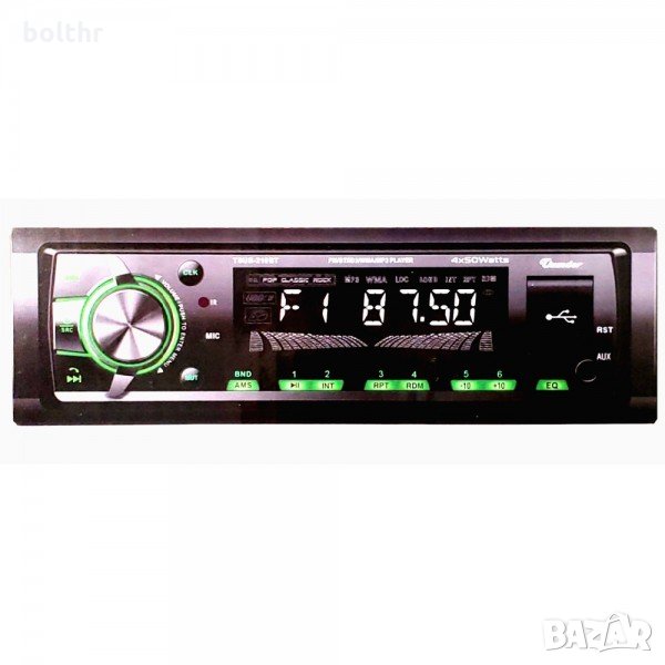 Авто Радио THUNDER TUSB-210BT, Bluetooth, USB / SD / AUX / FM Радио, Падащ Панел, Дистанционно, 4x35, снимка 1