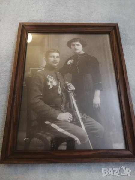 Стара фотография в рамка. , снимка 1
