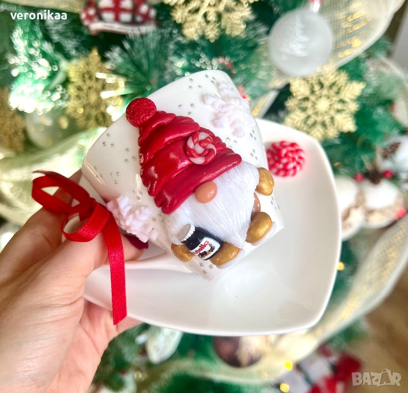 Чаша с чинийка "Елф", снимка 1