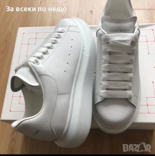 Мъжки бели маратонки Alexander McQueen Код D1128, снимка 1