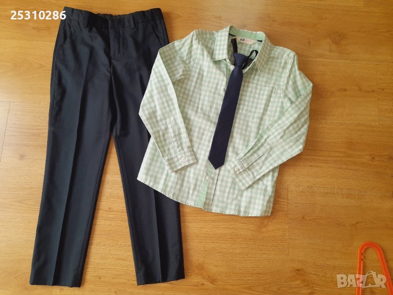 Детски комплект панталон, риза и вратовръзка, снимка 1