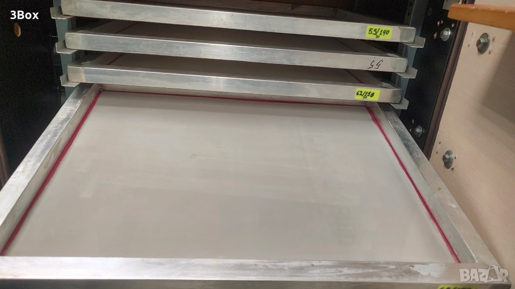 Професионални сита за ситопечат – алуминиеви рамки, различна гъстота на мрежата, снимка 1