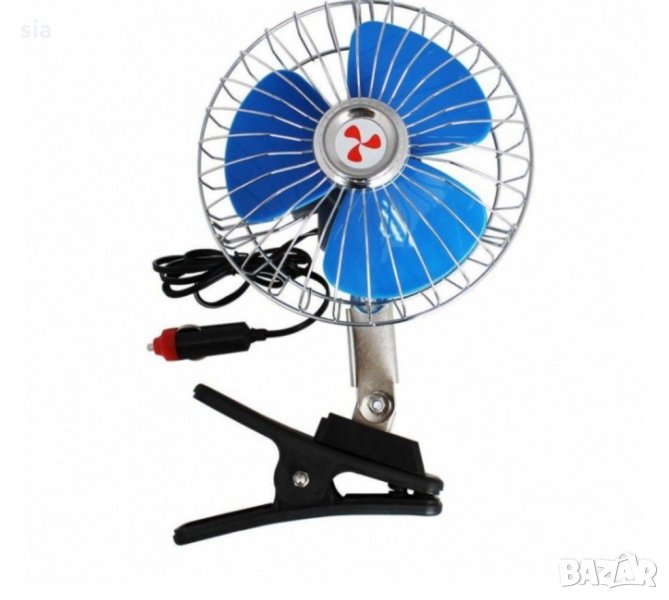  Вентилатор за автомобил, каравана, бус, 12V/24V, 20См,8 инча + Букса За Запалката, снимка 1