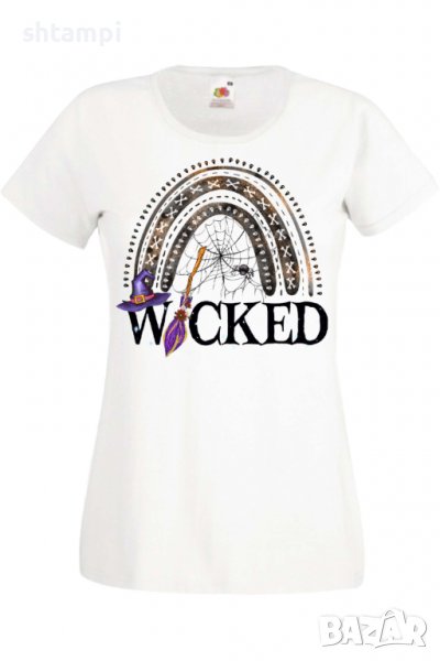 Дамска тениска Wicked Witch for white,Halloween,Хелоуин,Празник,Забавление,Изненада,Обичаи,, снимка 1