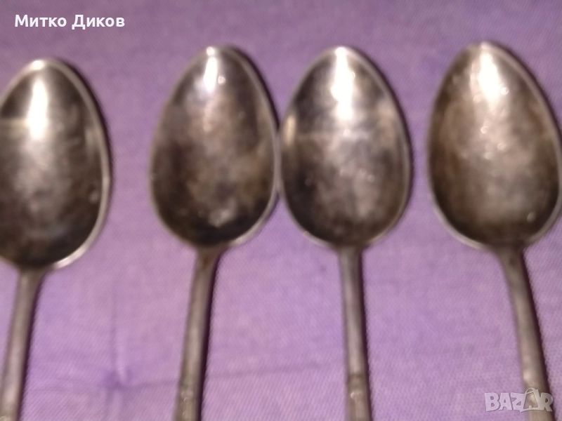 Duralit Rostfrei Solingen немски лъжици 4 бр 210мм Silver plated , снимка 1