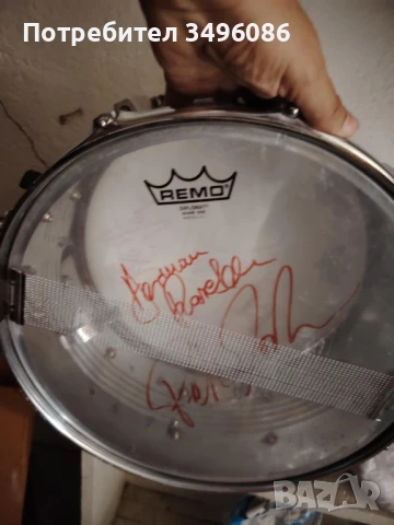 Барабан LUDWIG подписан от велики барабанисти, снимка 3 - Ударни инструменти - 50974234