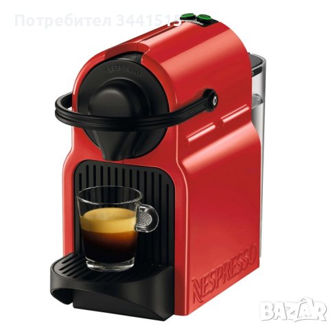 Кафемашина с капсули Krups Nespresso Inissia Red C40, 19 bar НОВА+ГАРАНЦИЯ , снимка 1 - Кафемашини - 44371192