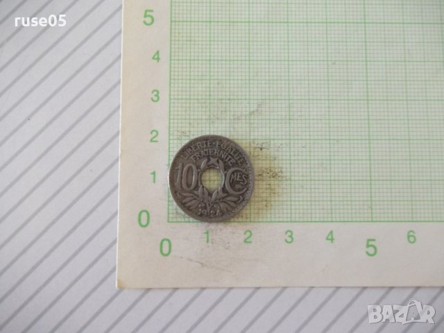 Монета "10 CMES / сантима / - Франция - 1924 г."