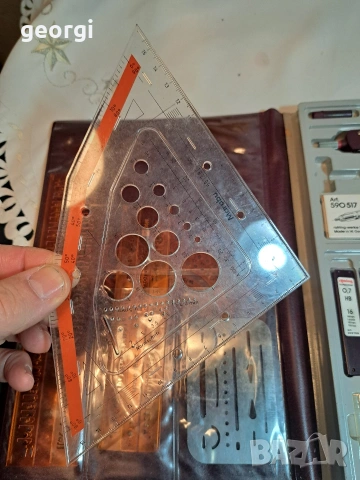 комплект прибори за чертане пергел и рапидографи Rotring HI Tech 33/1, снимка 8 - Други услуги - 53377270