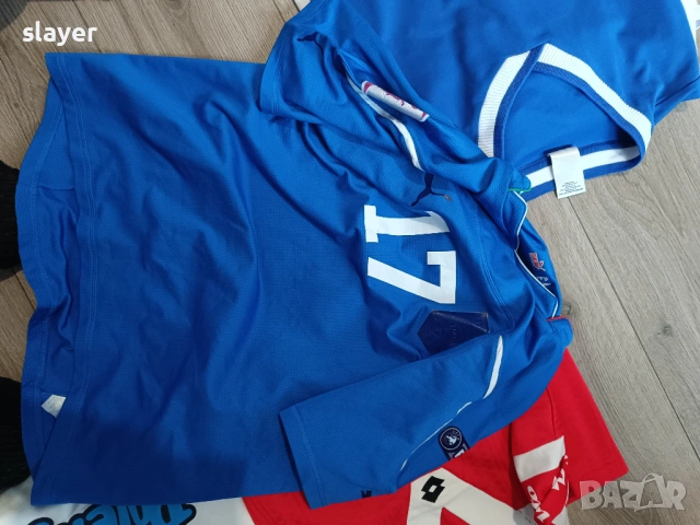 Лот футболни фланелки Milan,Italy,Olimpiakos,Juve,Bulgaria, снимка 11 - Футбол - 53304150