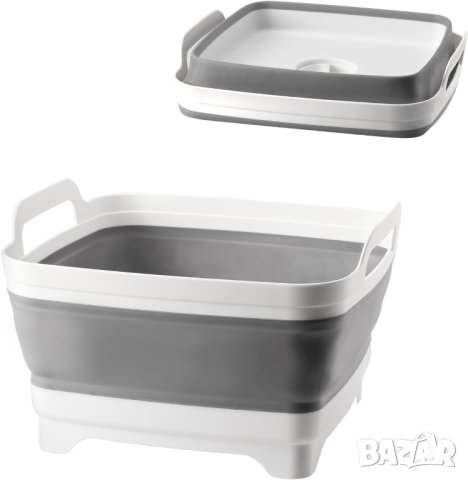 ПРОМОЦИЯ Сгъваема мивка за къмпинг с вградено оттичане