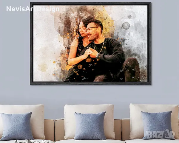 Дигитален акварелен портрет по поръчка от Ваша снимка, снимка 6 - Картини - 47533937