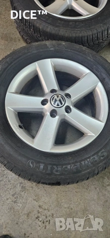 VW 16 5х112 лети джанти Фолксваген Тигуан Пасат Шаран. 215/65/16, снимка 2 - Гуми и джанти - 53235750