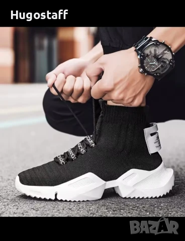 Нови Черни Маратонки Кецове номер 46, снимка 7 - Маратонки - 51378874