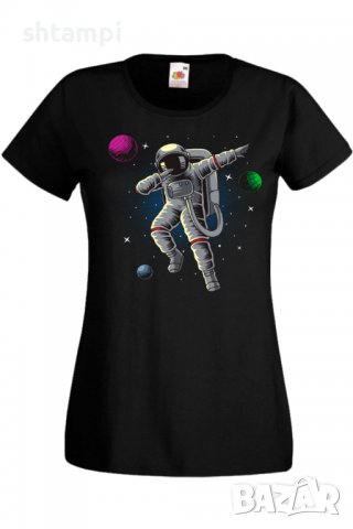 Дамска Тениска Dabbing astronaut,Изненада,Повод,Подарък,Празник, снимка 10 - Тениски - 37643186