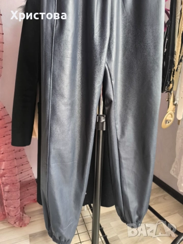 Кожен син панталон - 9 Е, снимка 3 - Панталони - 53929823