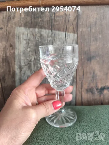 кристални чаши за ракия 30лв, снимка 1