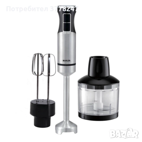 Пасатор с миксер и чопър 3в1 Muhler , снимка 4 - Миксери - 52970969