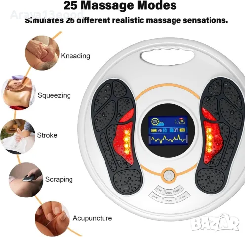EMS масажор за стъпала и крака OSITO Foot Circulation Plus с TENS и EMS, снимка 6 - Масажори - 56115711
