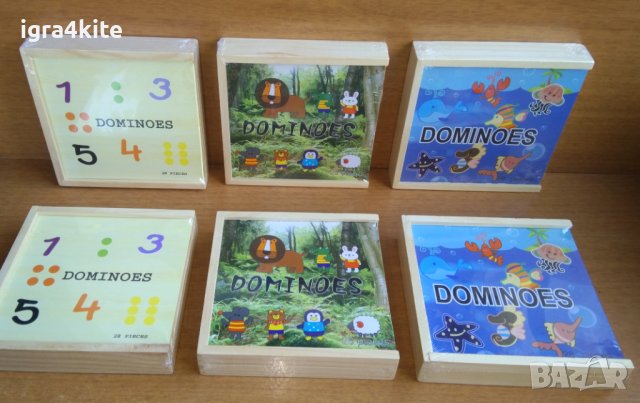 Дървено домино 28 ч. 3 модела в дървена кутия / всички дървени игри, снимка 2 - Образователни игри - 38463960