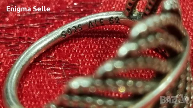 Винтидж сребърен пръстен Пандора - Pandora, снимка 4 - Пръстени - 50353364