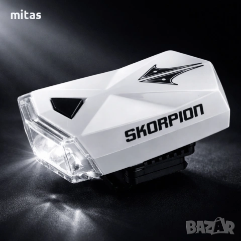 Комплект LED светлини за велосипед Skorpion ALS-011 (предна + задна), снимка 3 - Аксесоари за велосипеди - 40748057