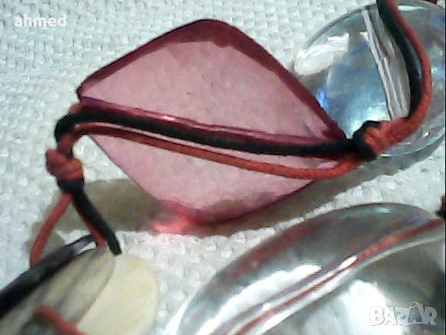 старо красиво колие от естествени камъни, снимка 4 - Колиета, медальони, синджири - 53252900