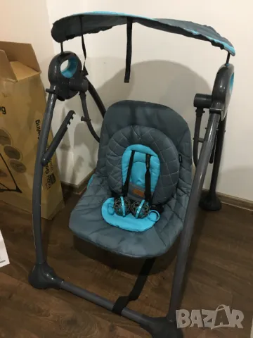 бебешка / детска люлка шезлонг със сенник / градинска, снимка 18 - Детски люлки - 48371619