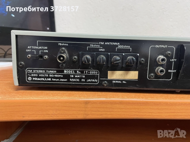 Модел: FM стерео тунер FT-8000 - Hitachi Ltd.; Токио, снимка 5 - Аудиосистеми - 52544718