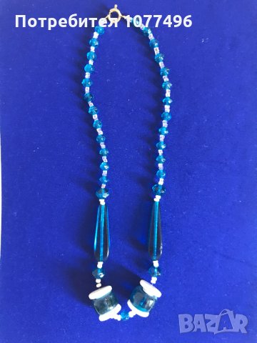 Сет Огърлица с обеци Колие гердан естествени камъни кристали перли Отличен подарък , снимка 7 - Бижутерийни комплекти - 31121073