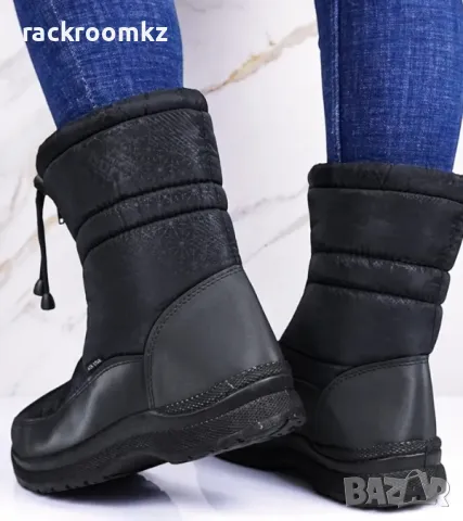 Дамски апрески в черен цвят с цип и ластик 138231 black, снимка 2 - Дамски апрески - 48309896