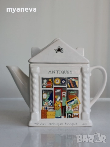 Колекционерски чайник "Wade English Life - Antique Shop", снимка 4 - Прибори за хранене, готвене и сервиране - 51889444