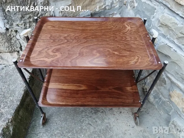 Стара Руска Сгъваема Помощна Масичка. , снимка 2 - Антикварни и старинни предмети - 47714339