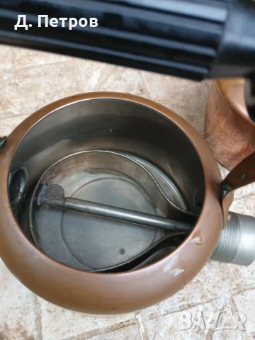 Стар меден чайник, снимка 4 - Антикварни и старинни предмети - 50568510