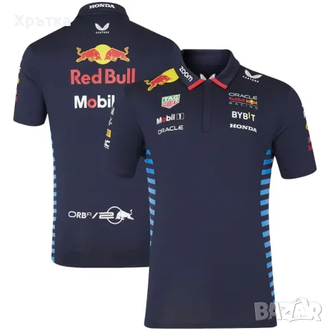 Red Bull Racing Team Polo - Оригинална мъжка тениска с яка XL