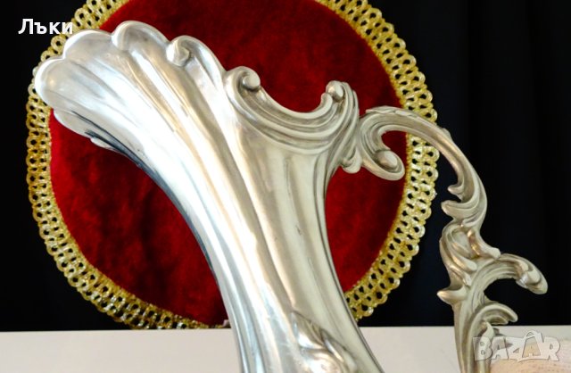 Барокова кана от калай 750 гр.,маркировка. , снимка 6 - Антикварни и старинни предмети - 42751870