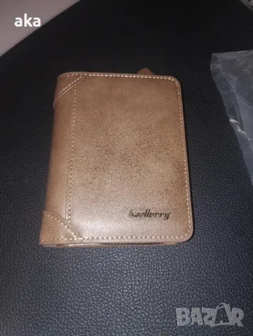 Мъжки Елегантен Бизнес Портфейл от Изкуствена Кожа - Едноцветен с Цип и Копче, Перфектен Подарък за , снимка 5 - Портфейли, портмонета - 48965609