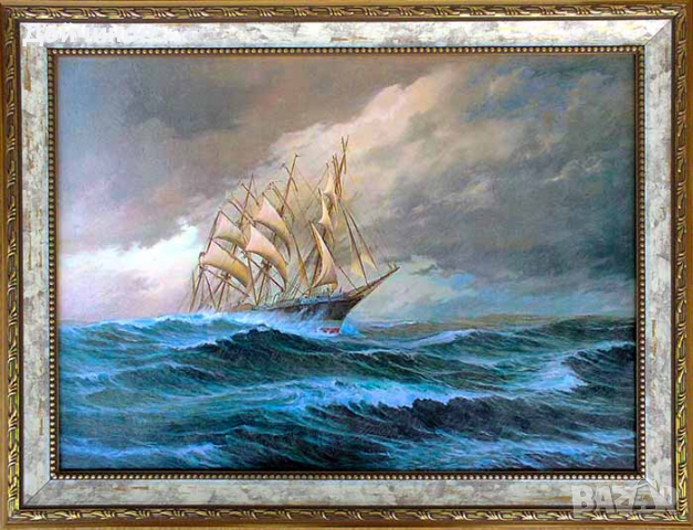 Клипер, ветроходен кораб, картина, снимка 14 - Картини - 32511689