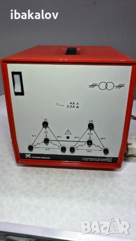 Трифазен трансформатор за ниско напрежение Leybold-Heraeus Germany , модел 522 40. , снимка 2 - Друга електроника - 53950688